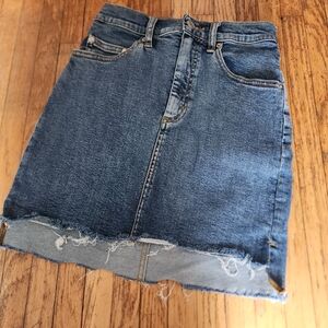 Wilfred Blue Denim Mini Skirt